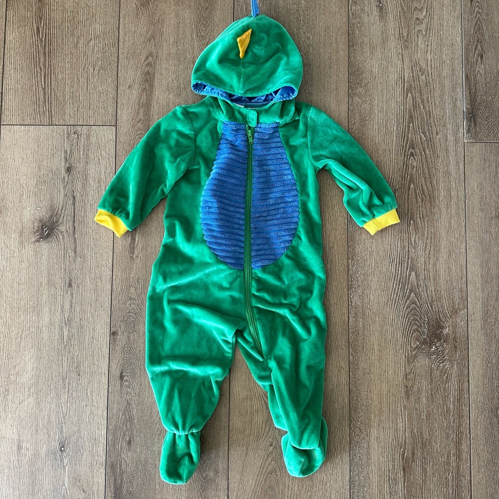 Green Dinosaur Onesie Costume 12-18 Months